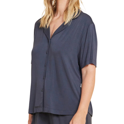 BOODY - GOODNIGHT SHORT SLEEVE SLEEP SHIRT IN STORM