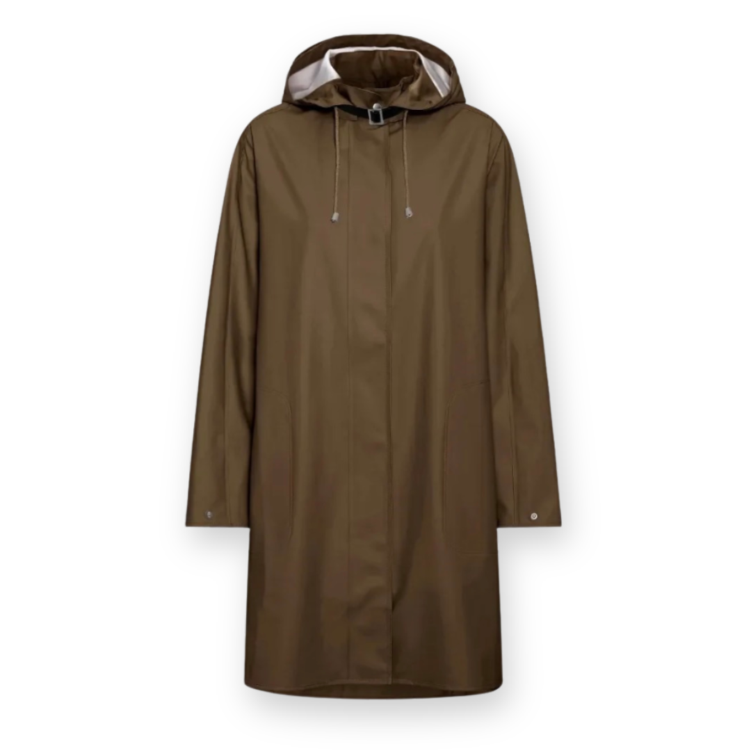 ILSE JACOBSEN - LONG RAIN COAT RAIN71 IN MUD