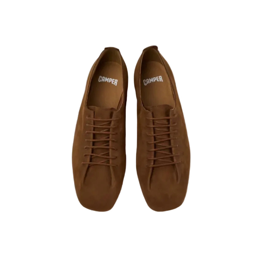 CAMPER - CASI MYRA SHOE K201802-005 IN BROWN NUBUCK LEATHER