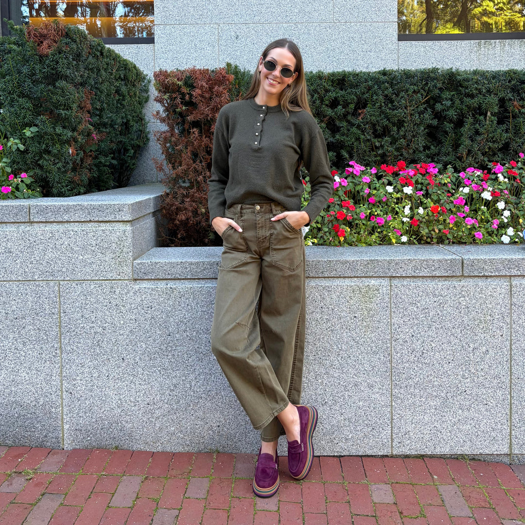 DJANGO & JULIETTE - GLAMMS PLATFORM LOAFER IN BORDO SUEDE