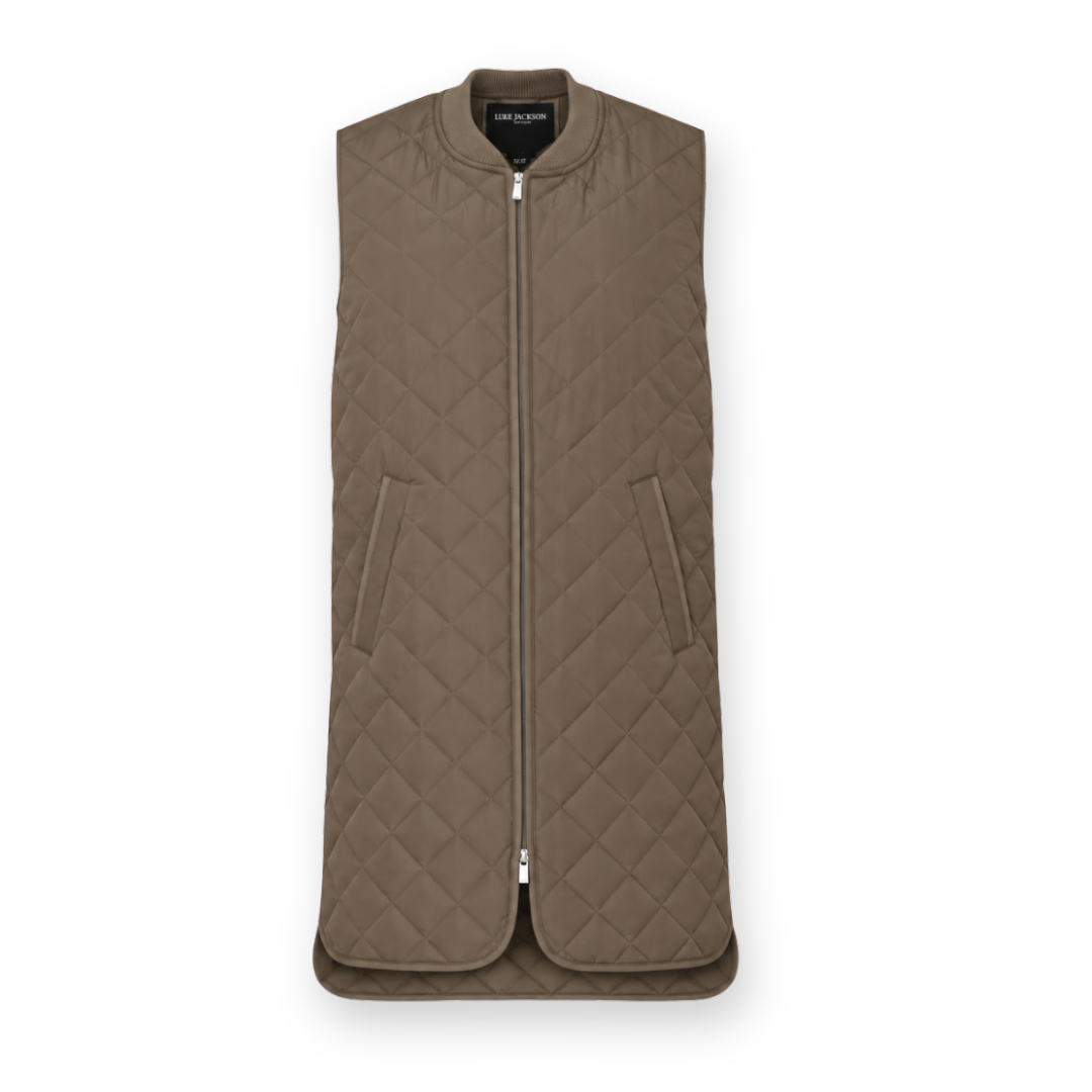 ILSE JACOBSEN - QUILT VEST ART25 IN MUD