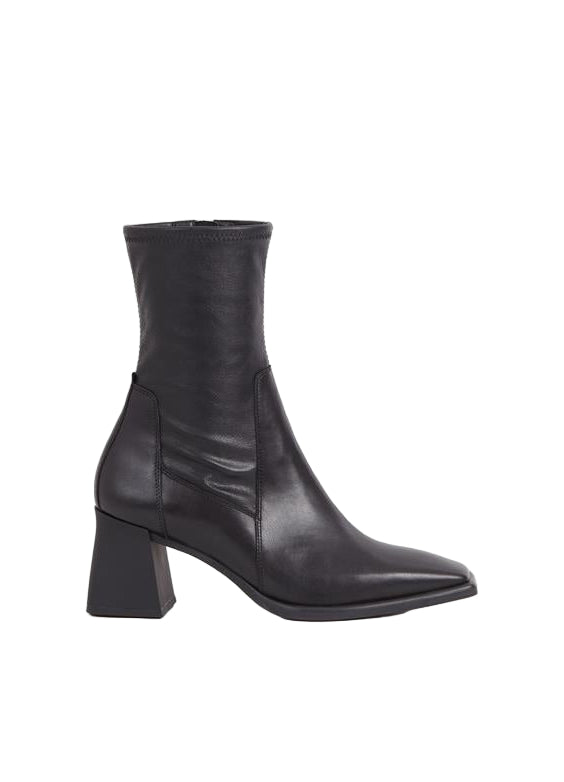 VAGABOND SHOEMAKERS - HEDDA SOCK TOP BOOT IN BLACK LEATHER