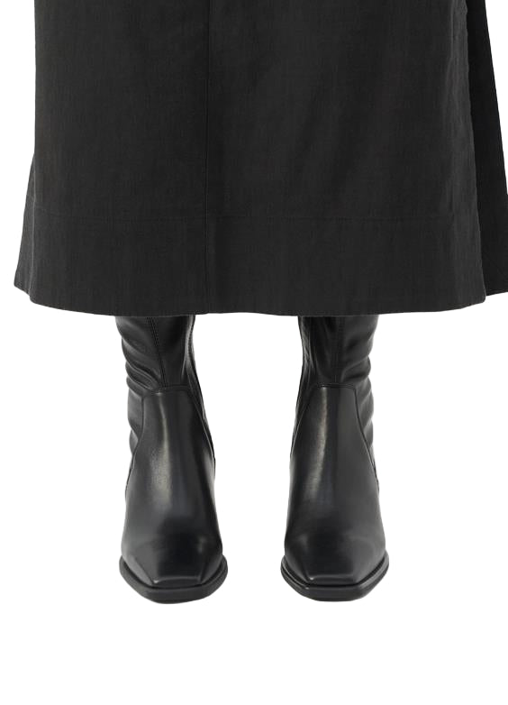 VAGABOND SHOEMAKERS - HEDDA SOCK TOP BOOT IN BLACK LEATHER
