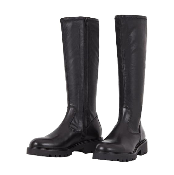 VAGABOND SHOEMAKERS- KENOVA TALL BOOT IN BLACK LEATHER