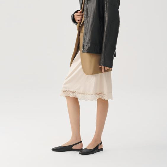 VAGABONG SHOEMARKERS - DELIA BALLET FLAT IN BLACK LEATHER