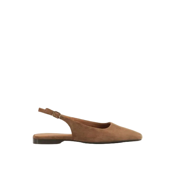 VAGABONG SHOEMARKERS - DELIA BALLET FLAT IN BROWN SUEDE