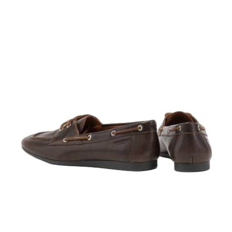 VAGABOND SHOEMAKERS - HILLARY BOAT SHOE IN BROWN LEATHER