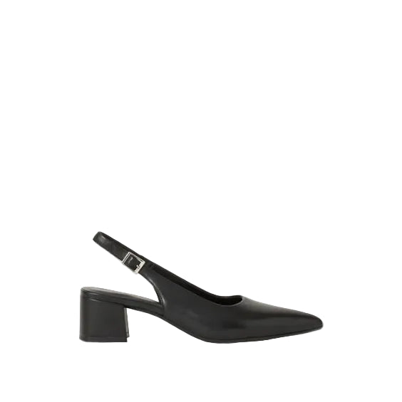 VAGABOND SHOEMAKERS - MARTA SLING BACK PUMP IN BLACK LEATHER