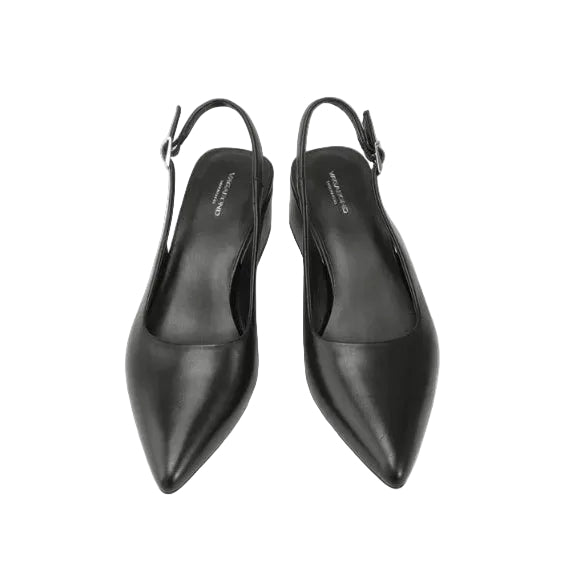 VAGABOND SHOEMAKERS - MARTA SLING BACK PUMP IN BLACK LEATHER