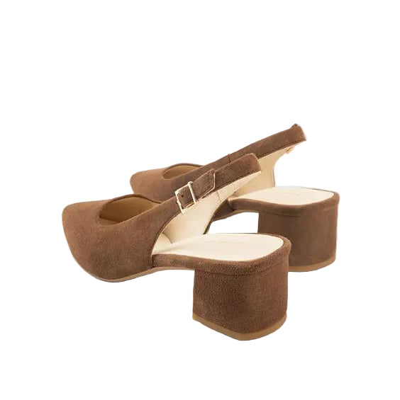 VAGABOND SHOEMAKERS - MARTA SLING BACK PUMP IN BROWN SUEDE