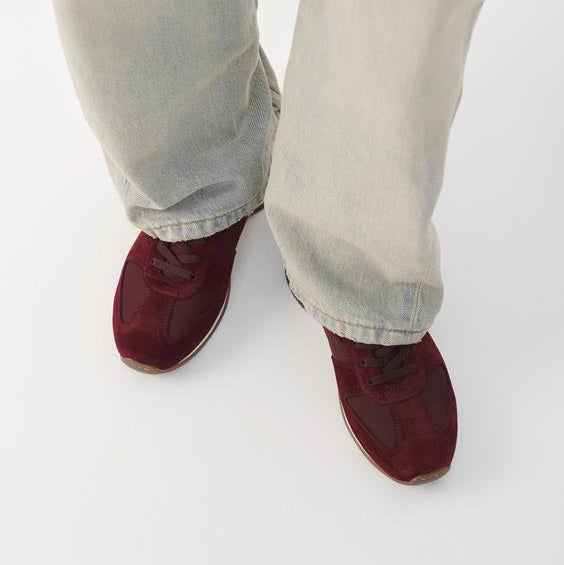 VAGABOND SHOEMAKERS - YASMIN SNEAKER IN DARK RED SUEDE
