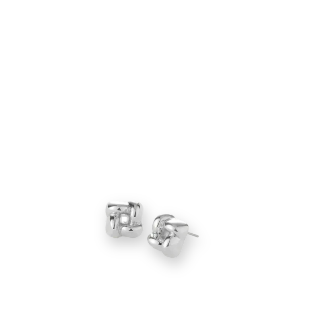 JENNY BIRD - MINI WOVEN EARRING IN SILVER