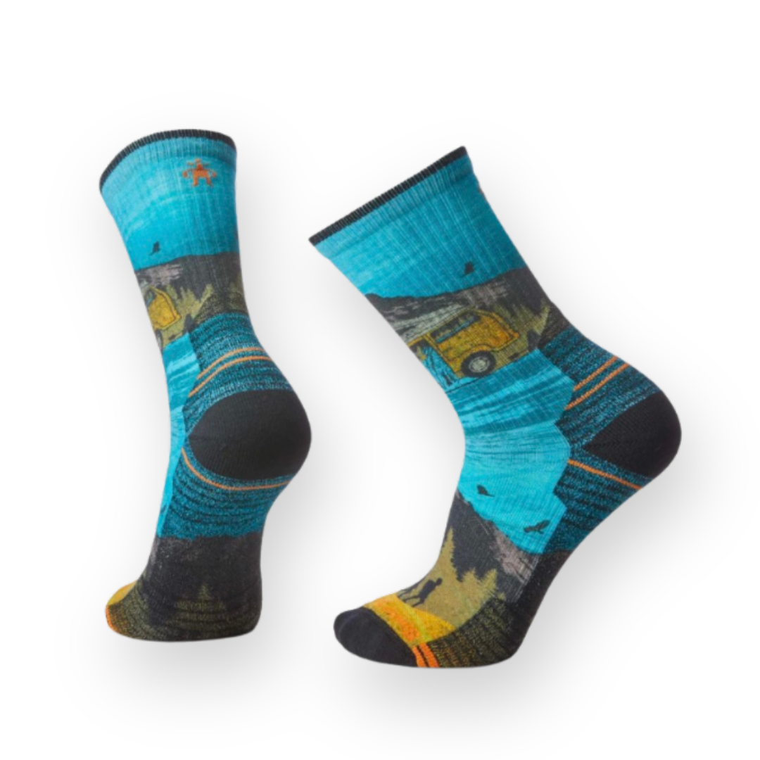 SMARTWOOL - HIKE LIGHT CUSHION GREAT EXCURSION CREW IN MULTI