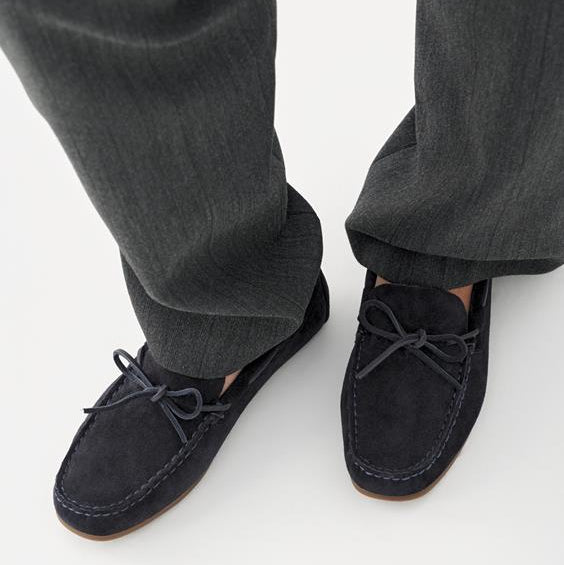 VAGABOND SHOEMAKERS - LARISSA BOAT SHOE IN DARK BLUE SUEDE