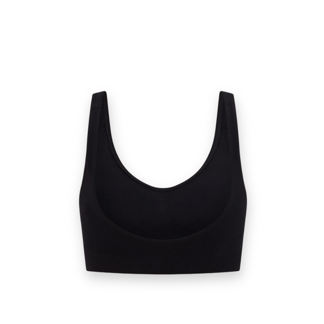 BOODY - PADDED SHAPER CROP BRA IN BLACK