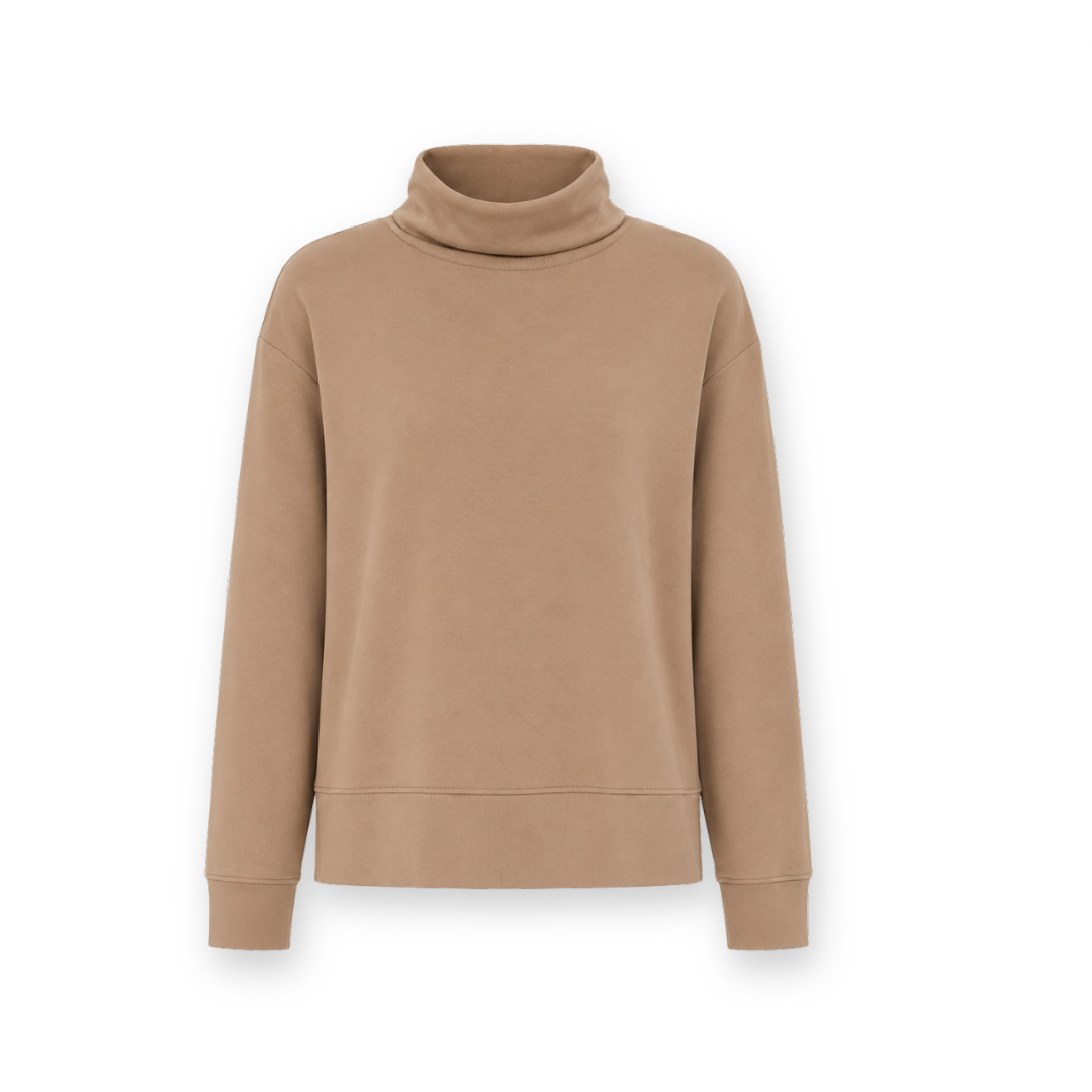 MPG SPORT - DREAMWEAVE MOCK NECK SWEATSHIRT IN CARIBOU