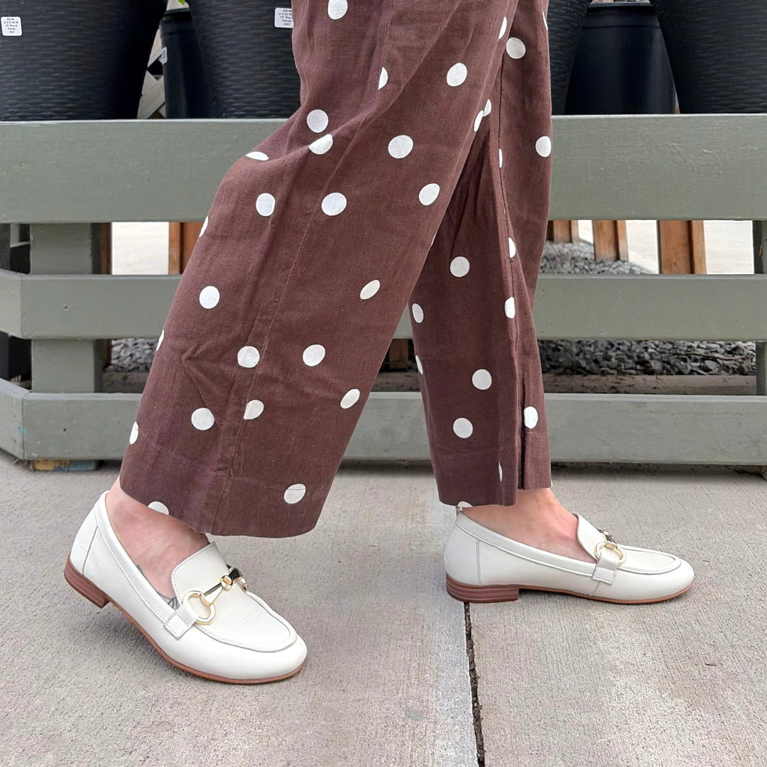 ATELIERS - SABINA LOAFER IN OFF WHITE LEATHER