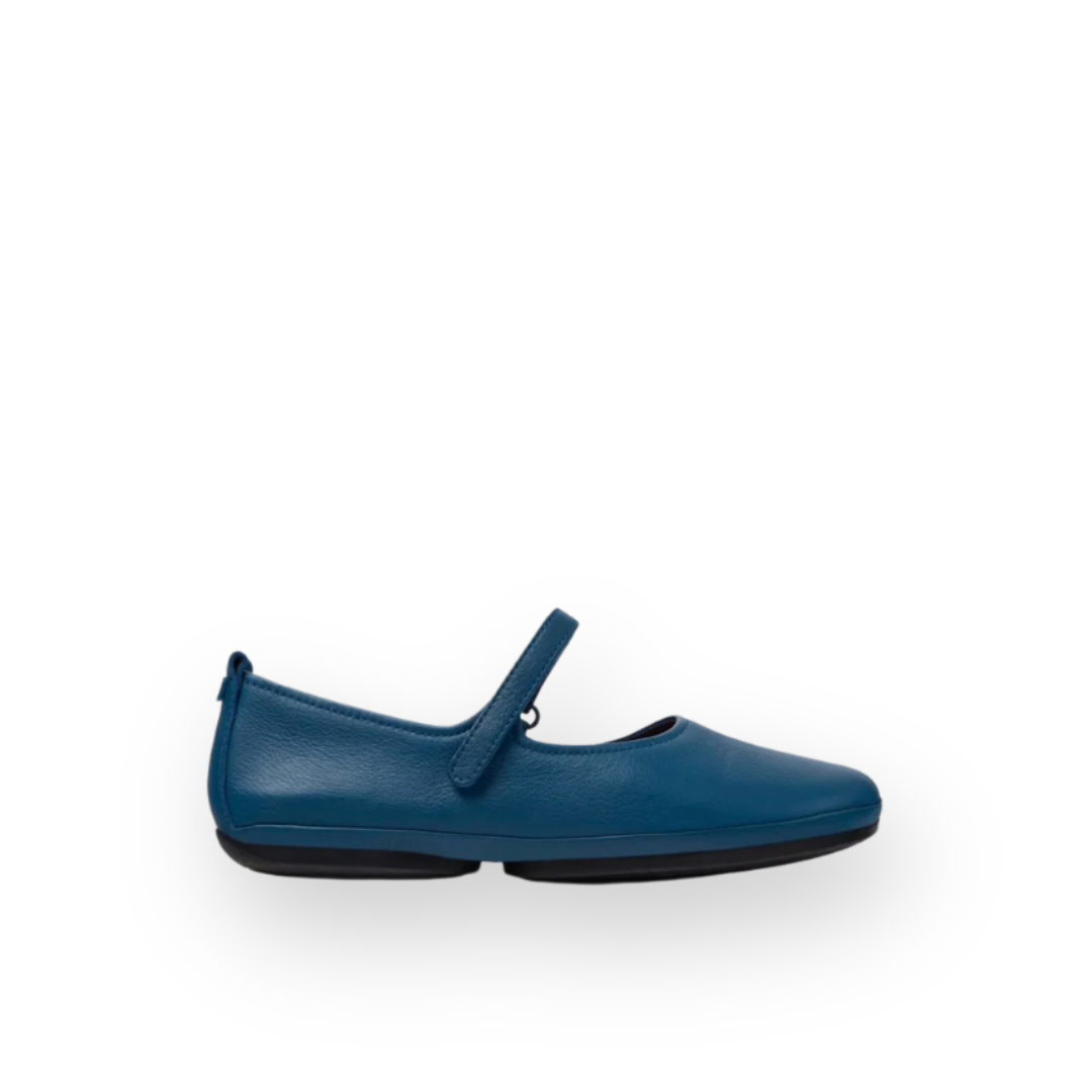 CAMPER - RIGHT MARY-JANE FLAT K201365-035 IN BLUE LEATHER
