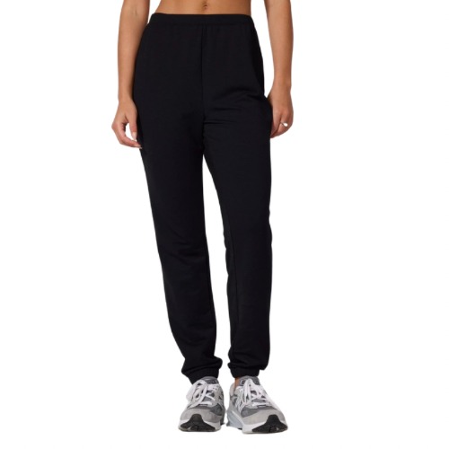 MPG SPORT - COZY FLEECE SLIM JOGGER IN JET BLACK
