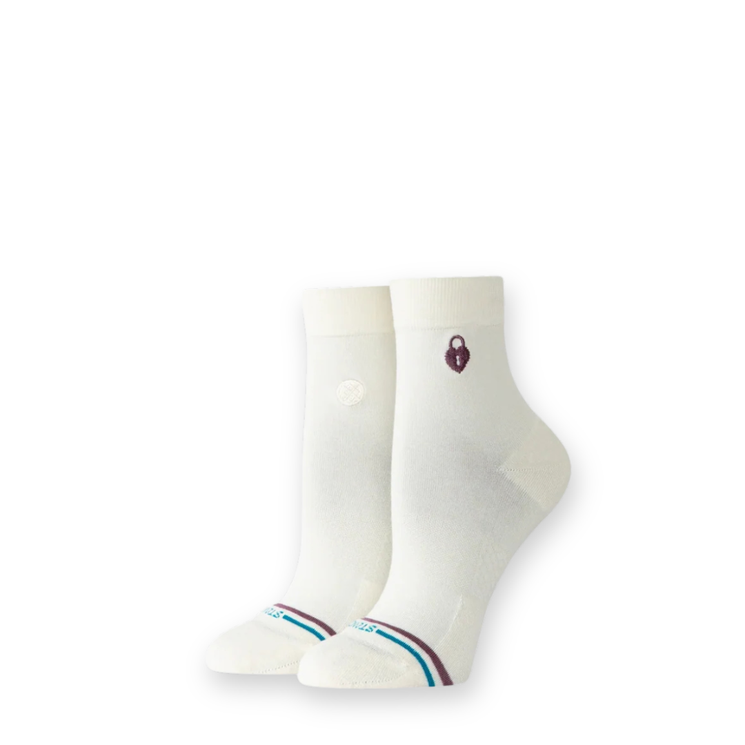 STANCE - W LOCK AND KEY QUARTER SOCK IN CANVAS