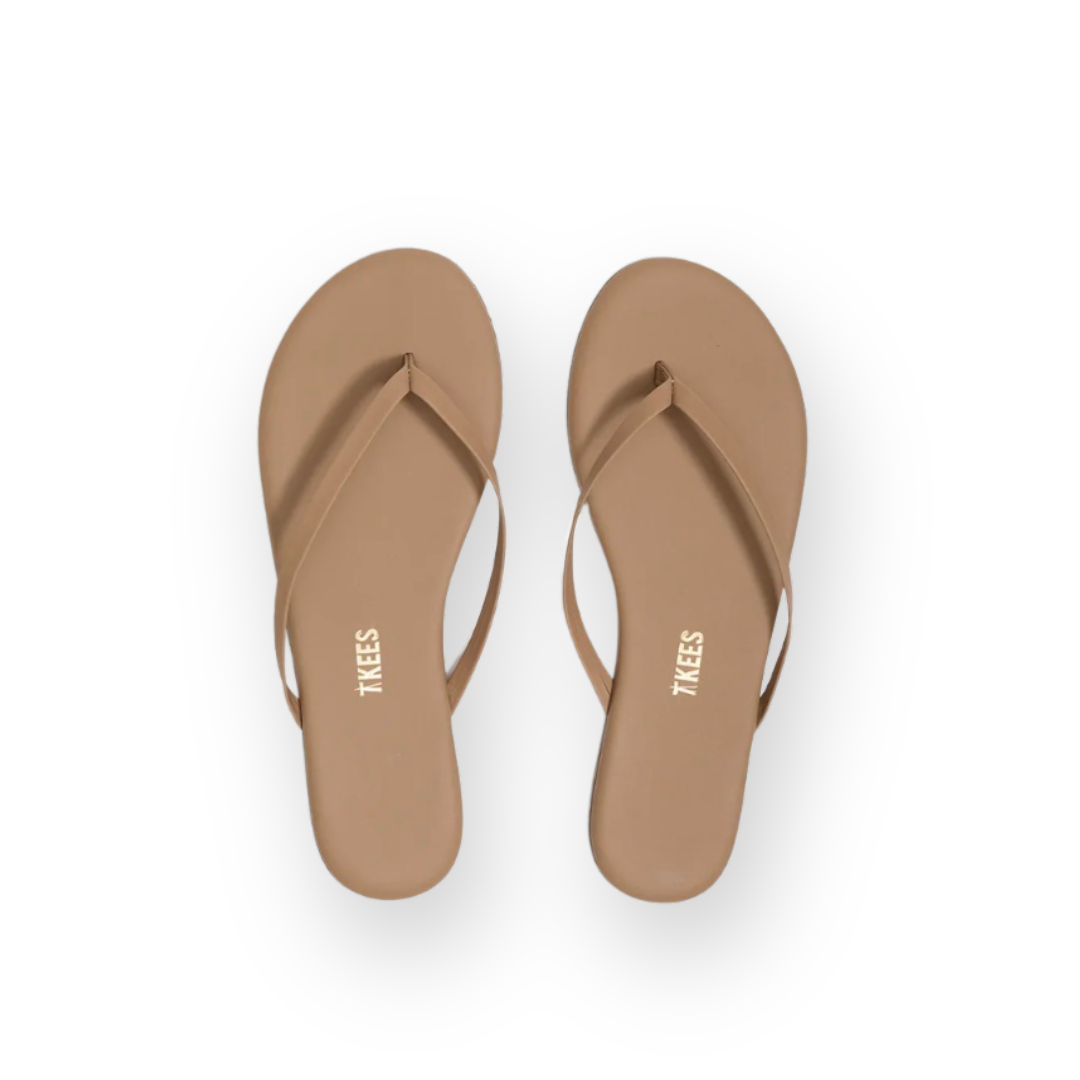 TKEES - LILY FOUNDATIONS THONG SANDAL IN COCOBUTTER MATTE LEATHER