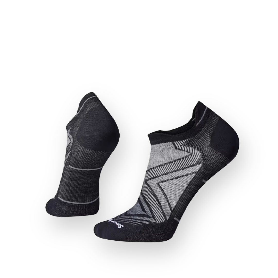 SMARTWOOL - RUN ZERO CUSHION LOW ANKLE SOCK IN BLACK