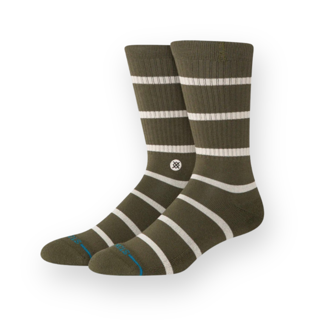 STANCE - HERITAGE CREW SOCK IN OLIVE
