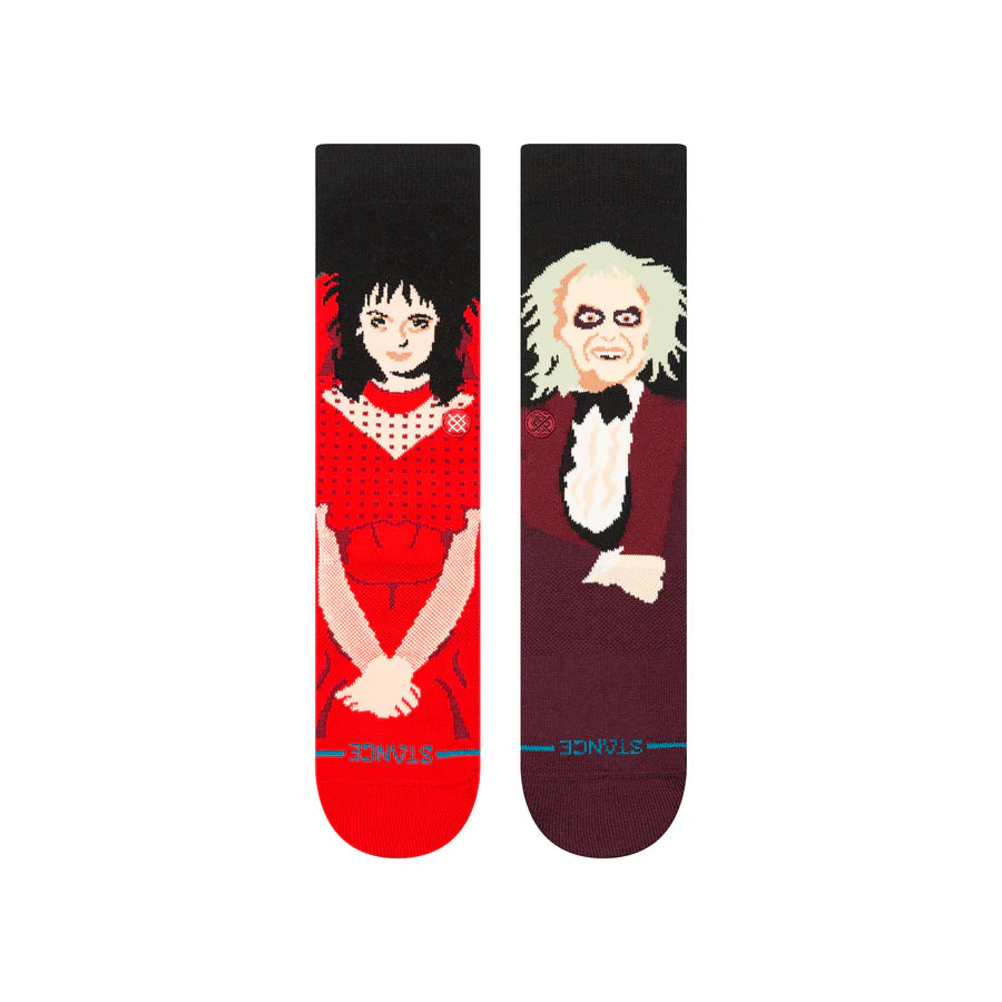 STANCE - DEARLY BELOVED CREW SOCK IN MAROON