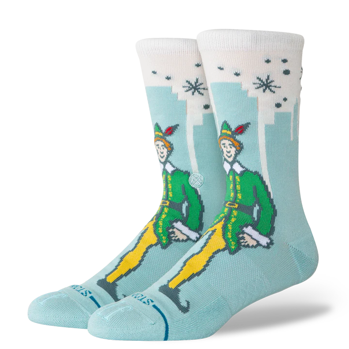 STANCE - BIG CITY ELF CREW SOCK IN ICE BLUE