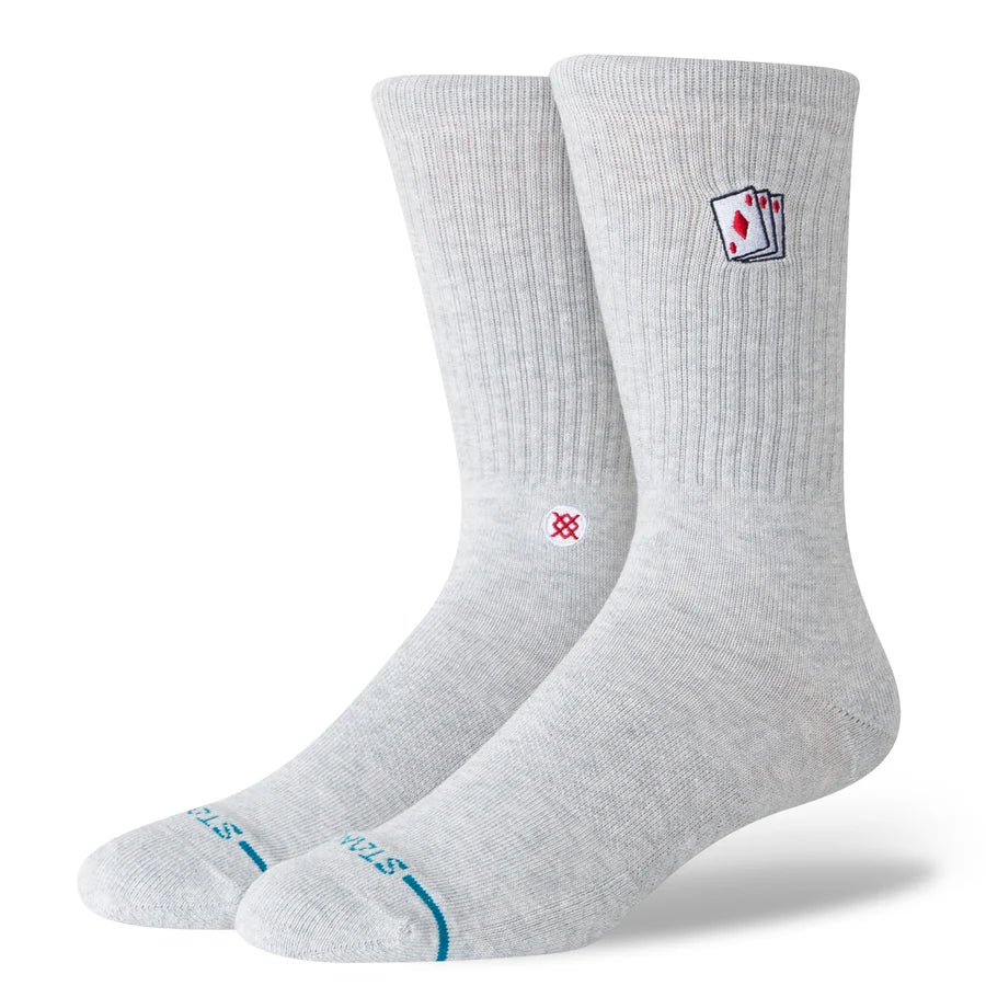 STANCE - HIT ME CREW SOCK IN HEATHER GREY