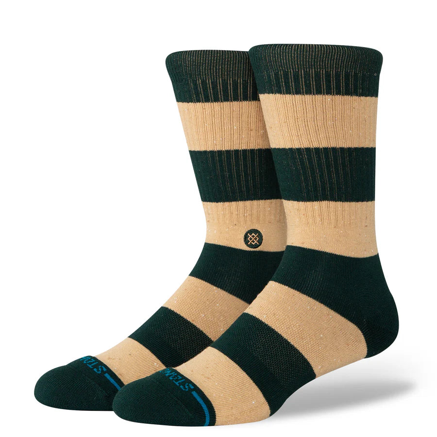 STANCE - NEP STRIPE CREW SOCK IN GREEN