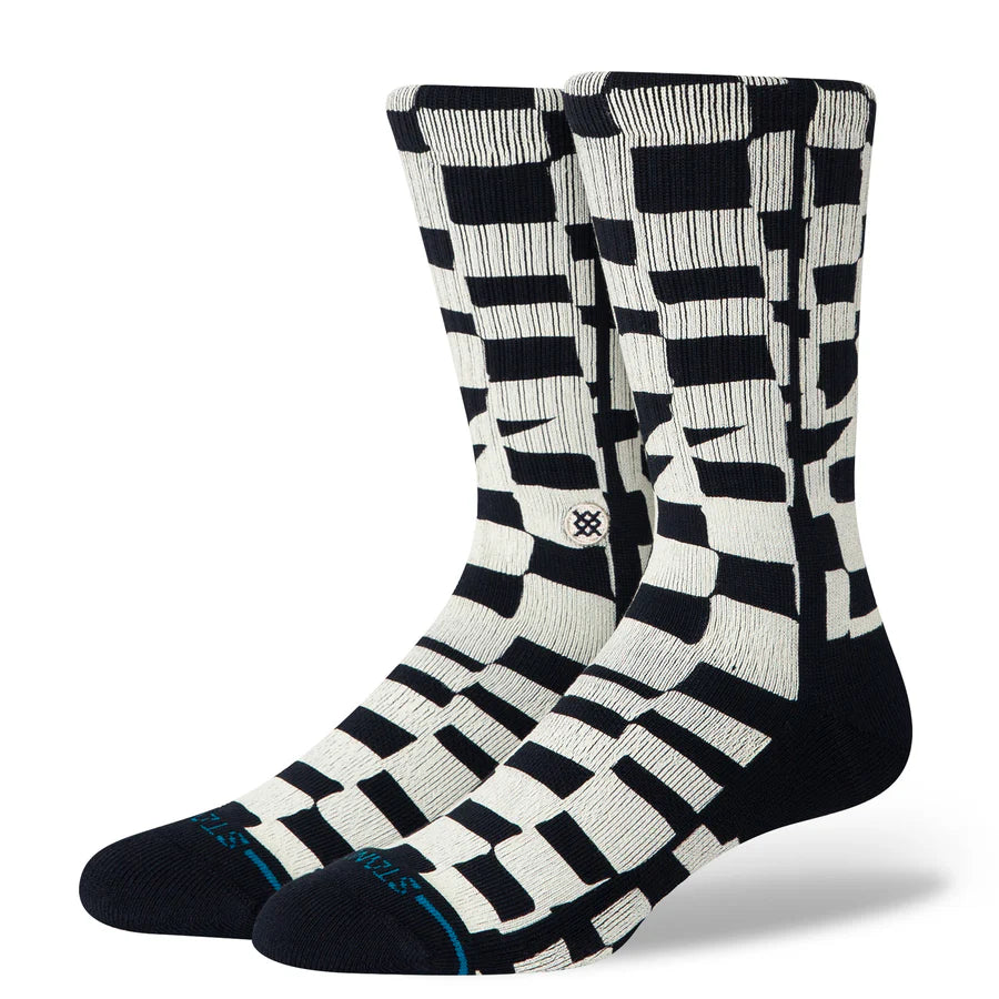 STANCE - WAVE CHECK CREW SOCK IN BLACK