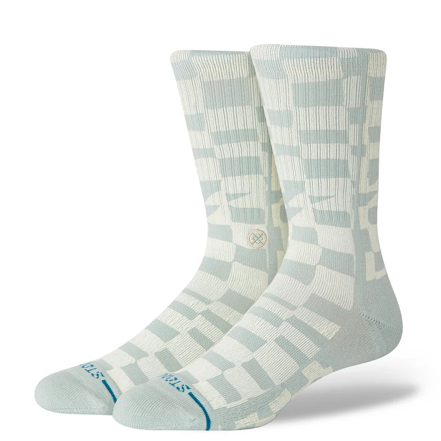 STANCE - WAVE CHECK CREW SOCK IN PALE BLUE