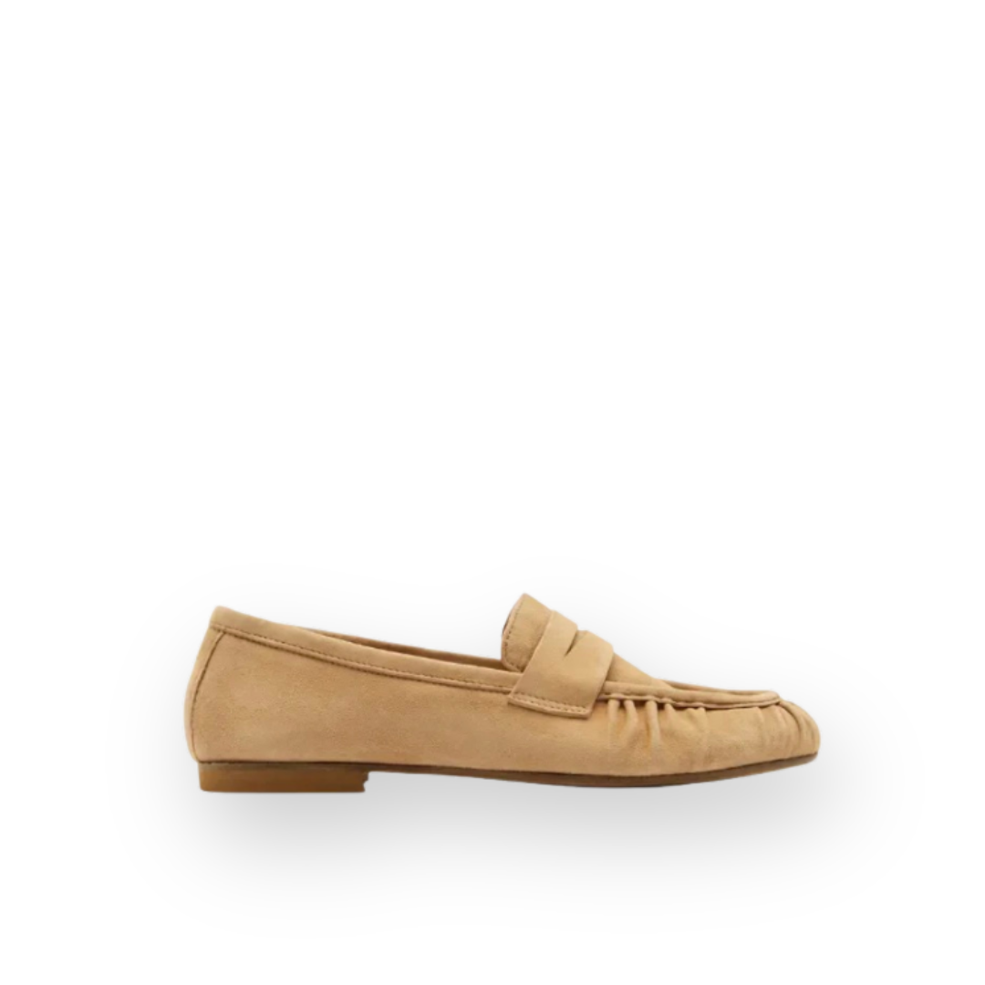 SISTER X SOEUR - MAREN LOAFER IN TAN SUEDE