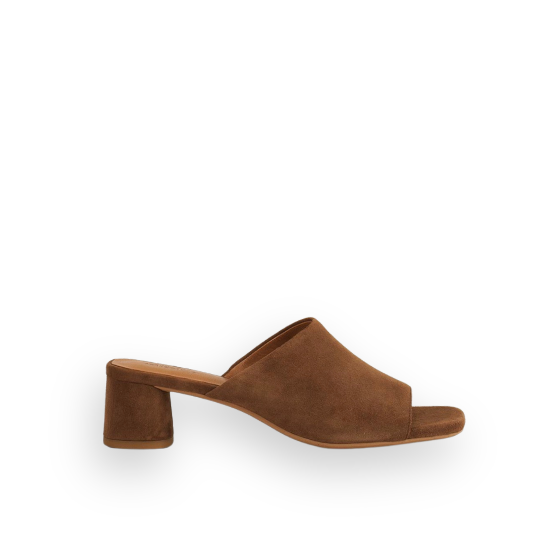 VAGABOND SHOEMAKERS - PIPER HEELED SANDAL IN BROWN SUEDE