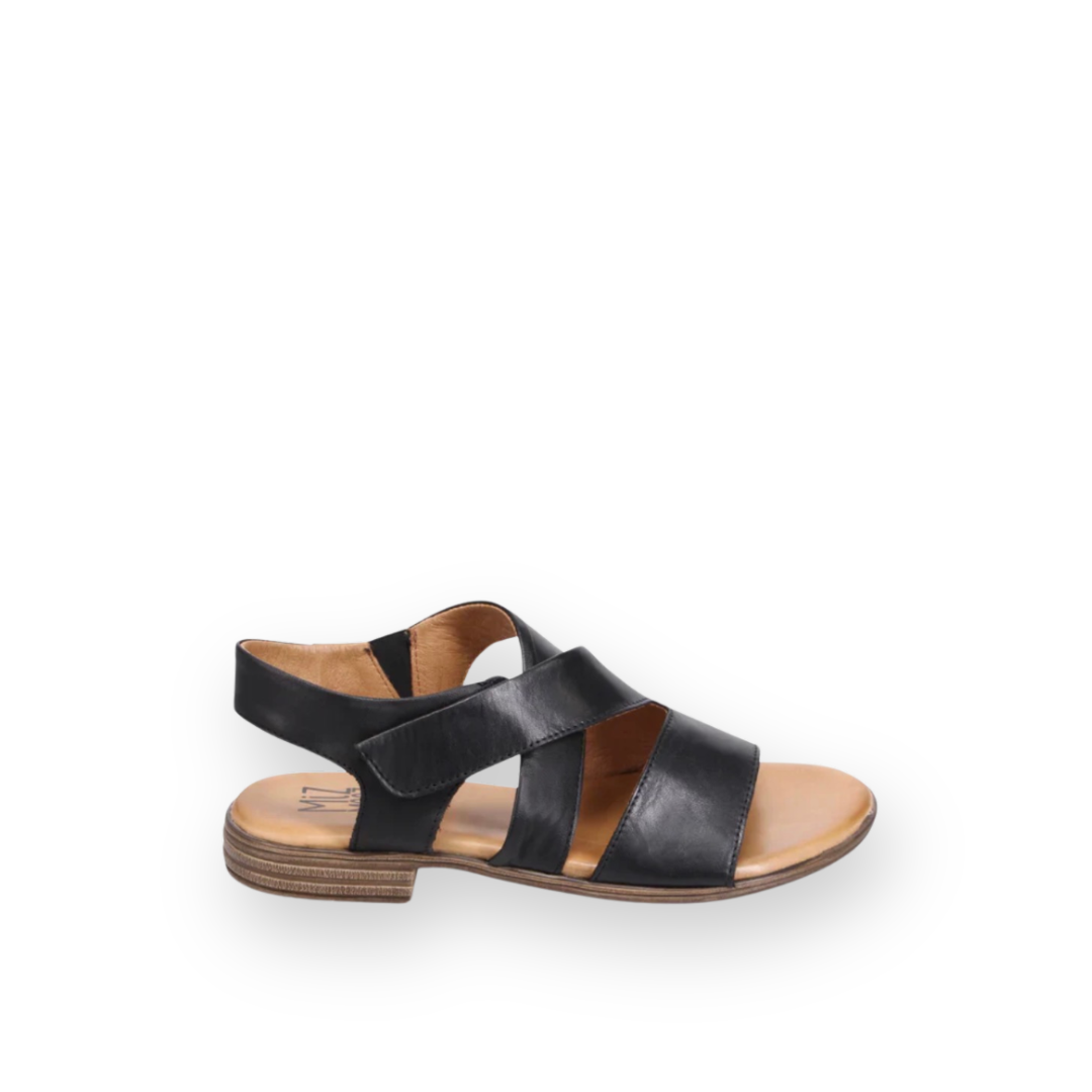 MIZ MOOZ - DOVEY SANDAL IN BLACK LEATHER