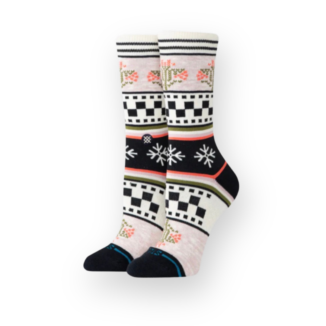 STANCE - W WINTER BLOOM CREW SOCK IN LILAC