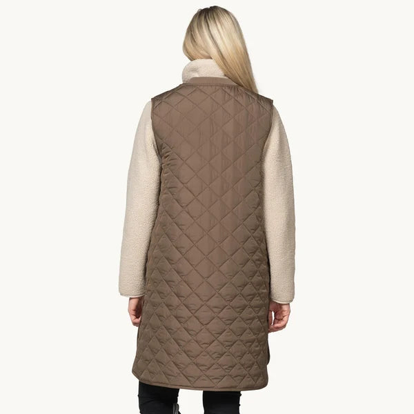 ILSE JACOBSEN - QUILT VEST ART25 IN MUD