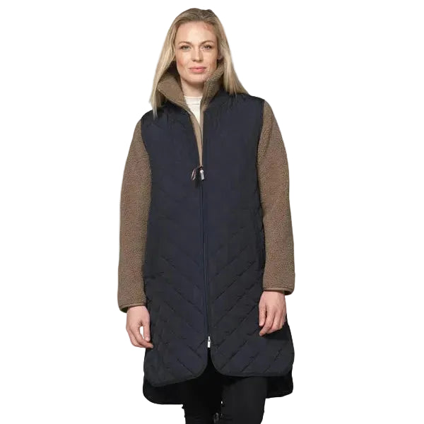 ILSE JACOBSEN - QUILT VEST ART25 IN DARK INDIGO