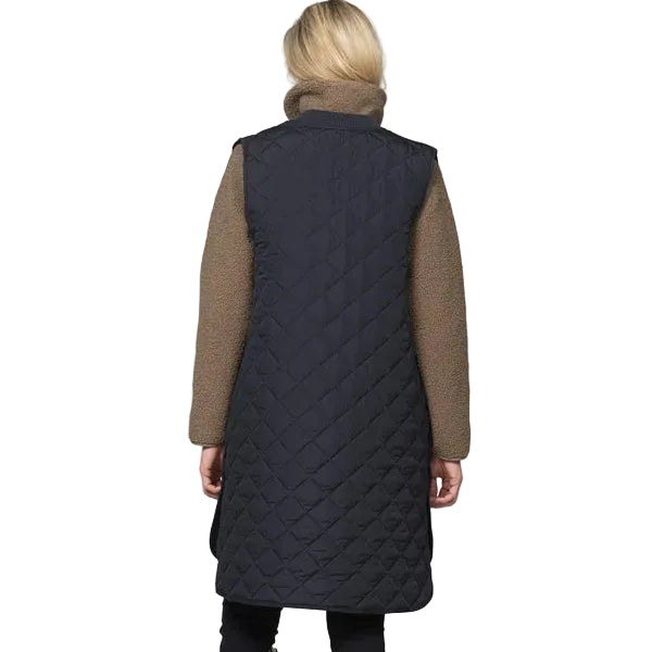 ILSE JACOBSEN - QUILT VEST ART25 IN DARK INDIGO