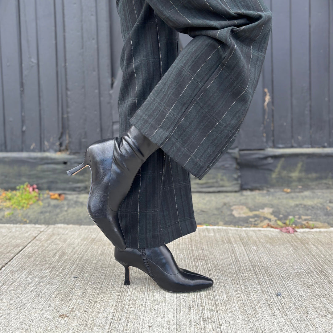 MOLLINI - AUDRY BOOTIE IN BLACK SYNTHETIC LEATHER