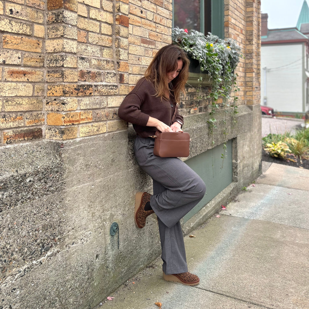 MIZ MOOZ - AVERIE WEDGE BOOT IN LEOPARD SUEDE