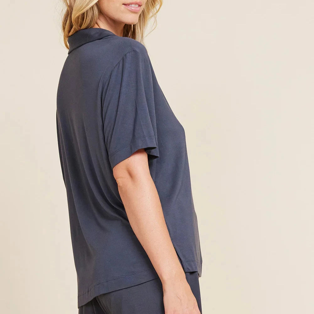 BOODY - GOODNIGHT SHORT SLEEVE SLEEP SHIRT IN STORM