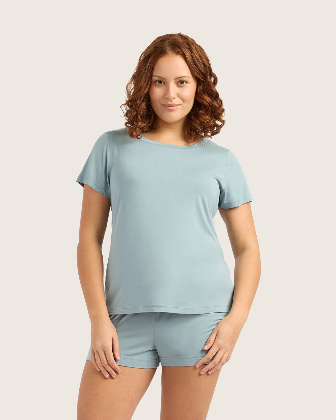 BOODY - GOODNIGHT SLEEP TEE IN MINERAL BLUE