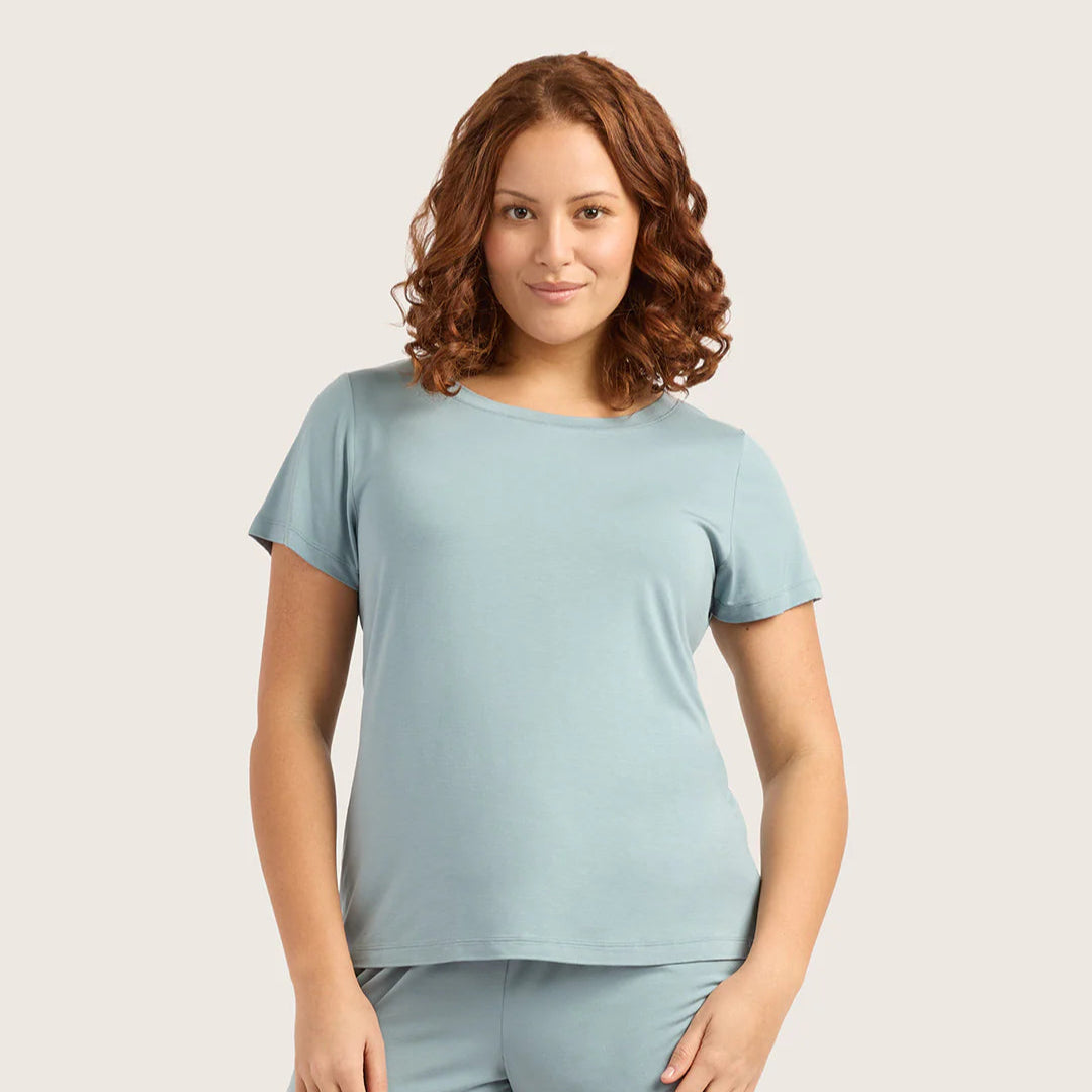 BOODY - GOODNIGHT SLEEP TEE IN MINERAL BLUE