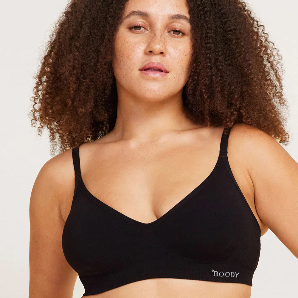 BOODY - WIRELESS 2 IN 1 TSHIRT BRA IN BLACK