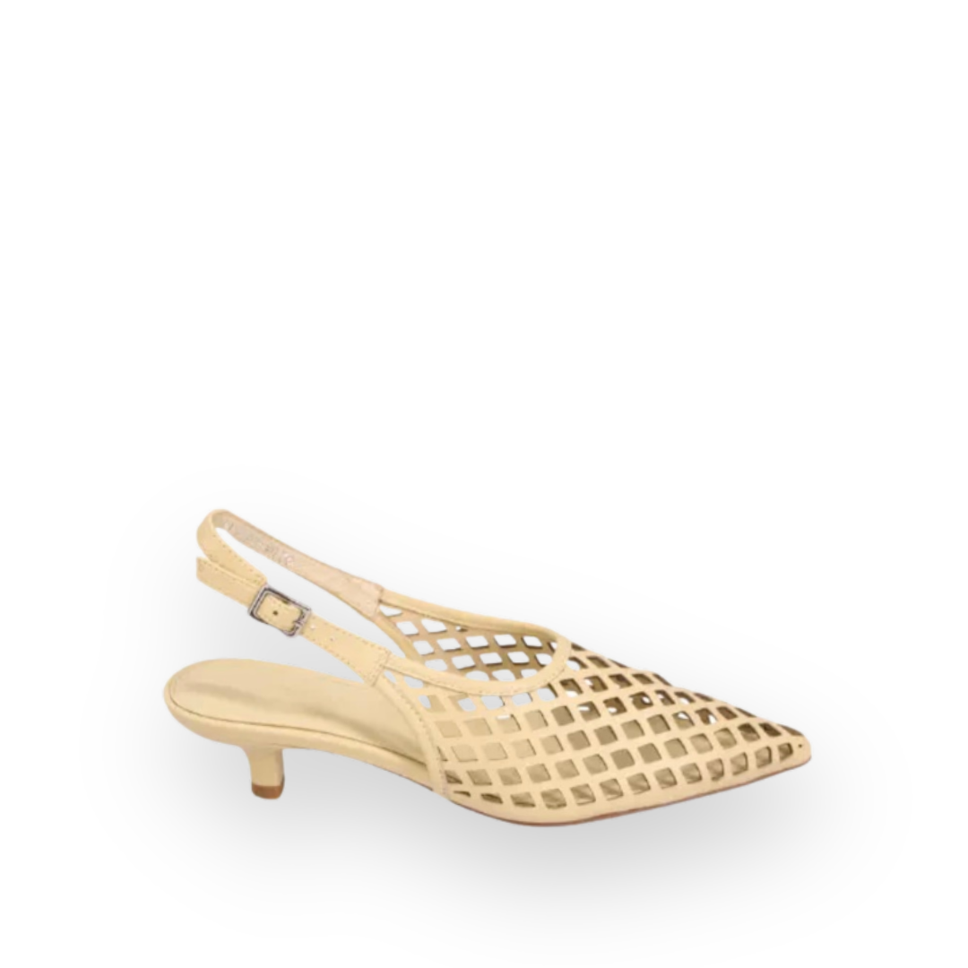 MOLLINI - CIDEA SLINGBACK PUMP IN LEMON LEATHER