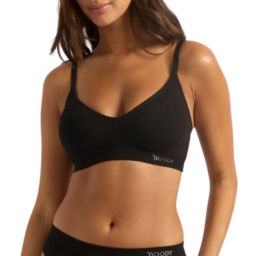 BOODY - WIRELESS 2 IN 1 T-SHIRT BRA IN BLACK