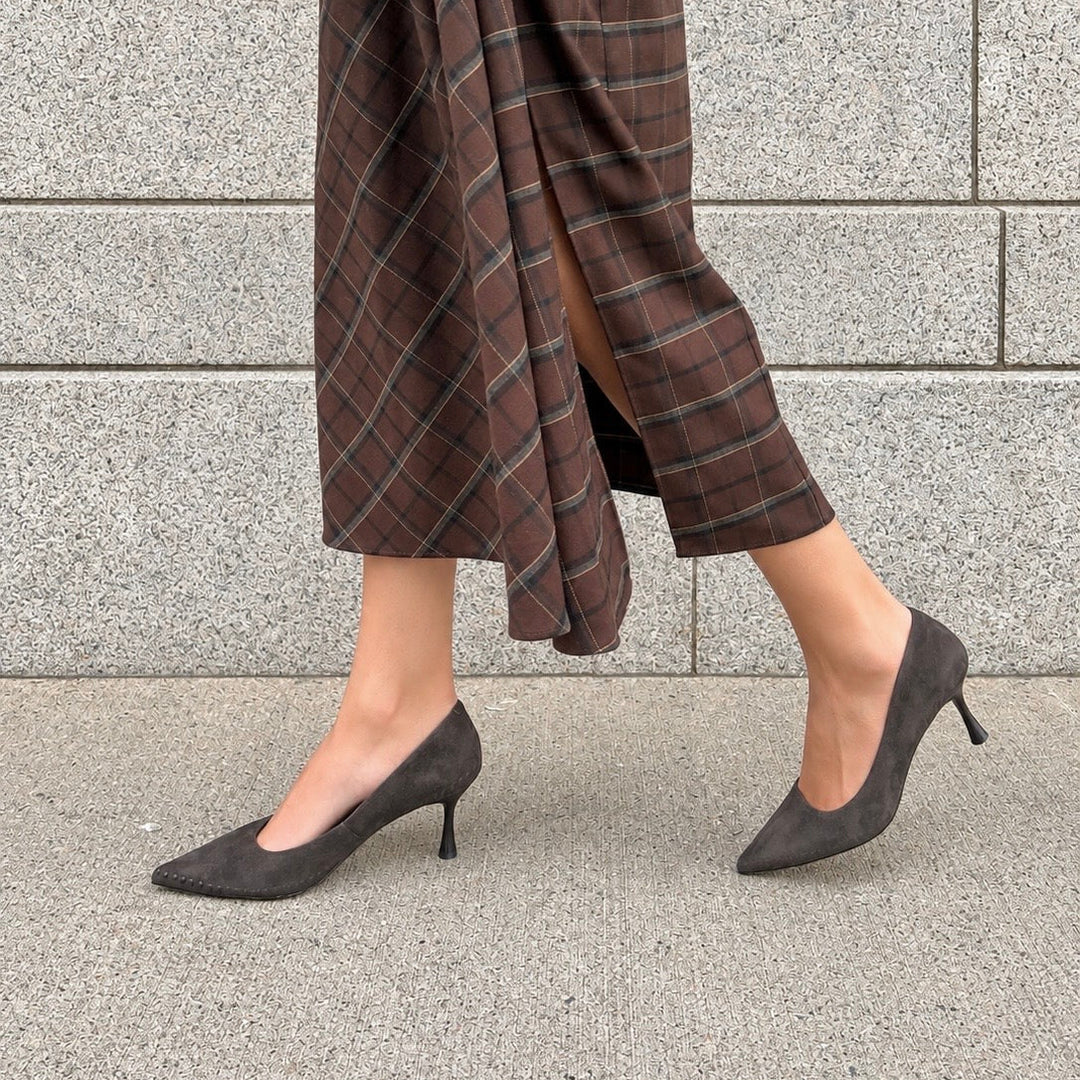 ATELIERS - BROOKE PUMP IN COFFEE SUEDE