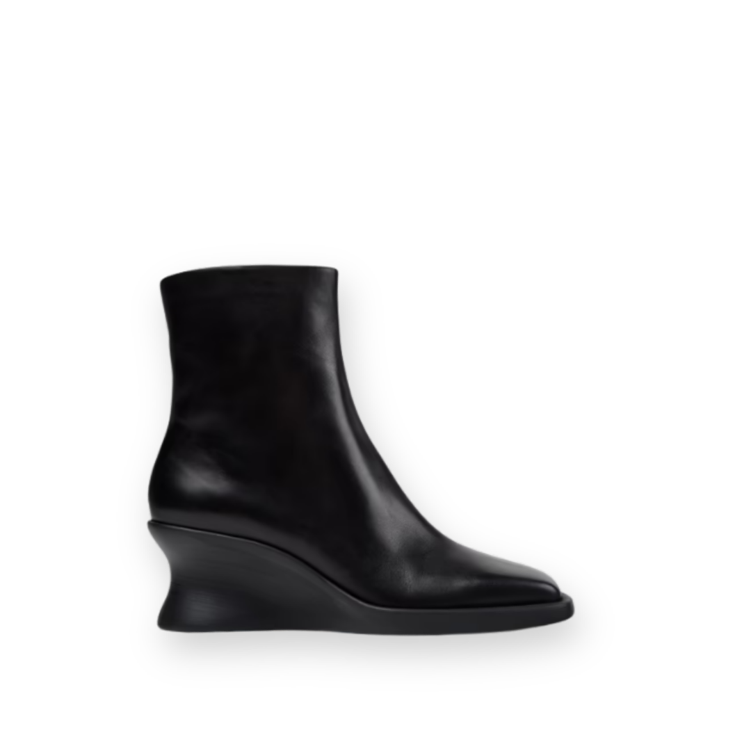CAMPER - LOUISE WEDGE BOOT K400838-001 IN BLACK LEATHER